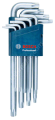 Bosch Profesyonel Alyan Anahtar Takımı Torx 9 parça (10-50mm) 1600A01TH4