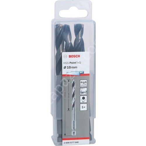 Bosch Pointeq 10MM 1/4 Adap. Metal Matkap Ucu 5'li 2608577548 Bosch