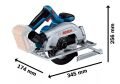 Bosch Gks 185-LI Akülü Daire Testere 1X5A 06016C1223