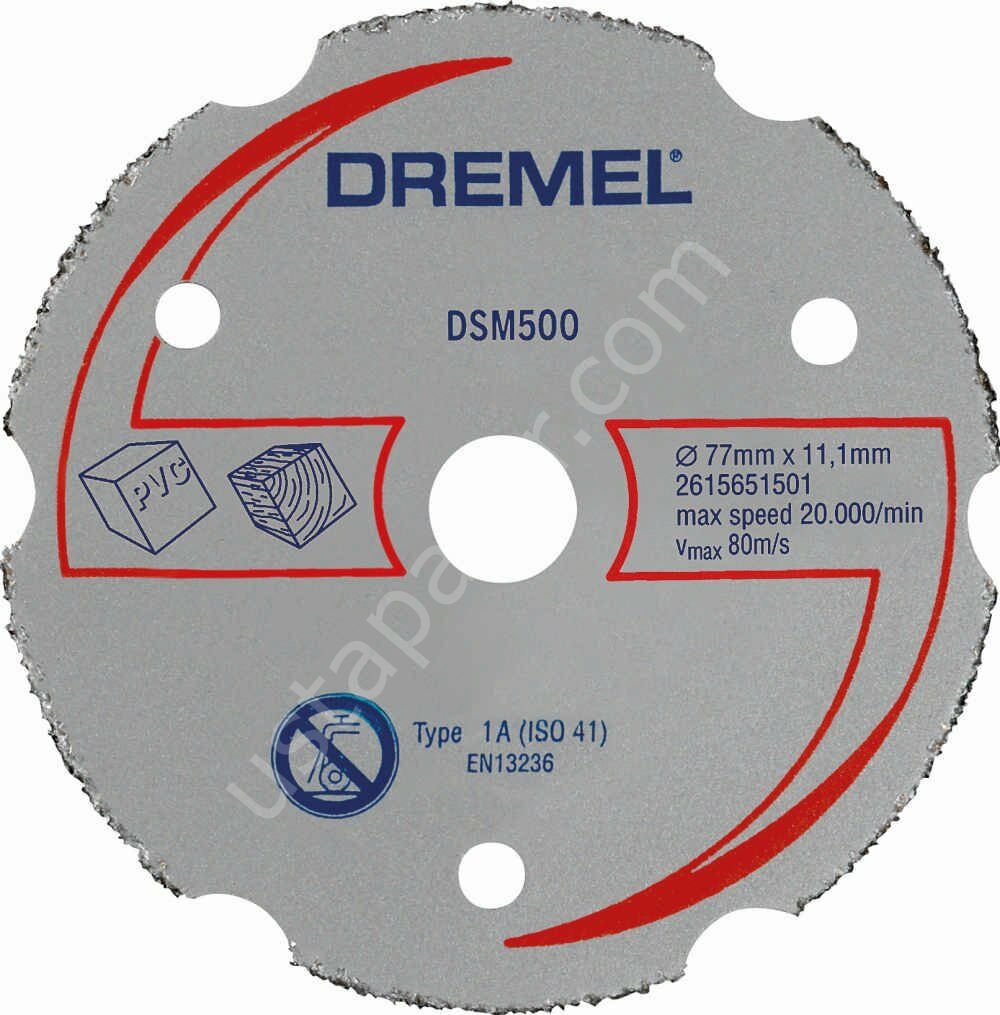 Dremel DSM20 Çok Amaçlı Karpit Kesme Diski (DSM500) 2615S500JB