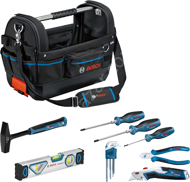 Bosch Profesyonel El Aleti Seti 8 Parça + GWT 20 Çanta 1600A02H5B