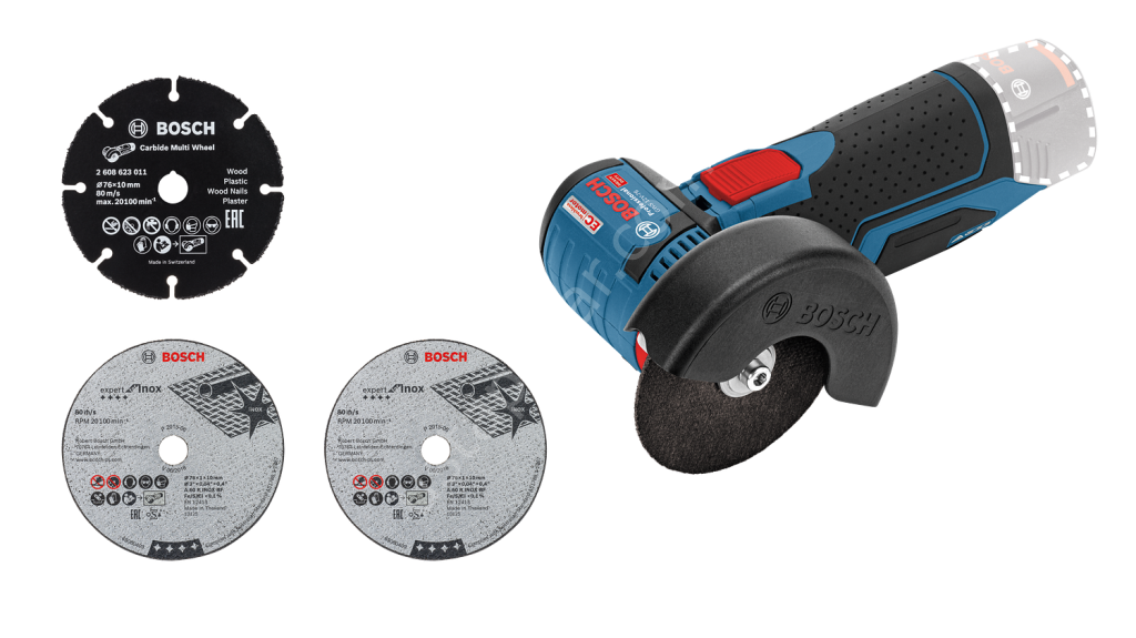 Bosch Professional GWS 12V-76 (Solo) Akülü Taşlama Makinesi (76mm) 06019F2000