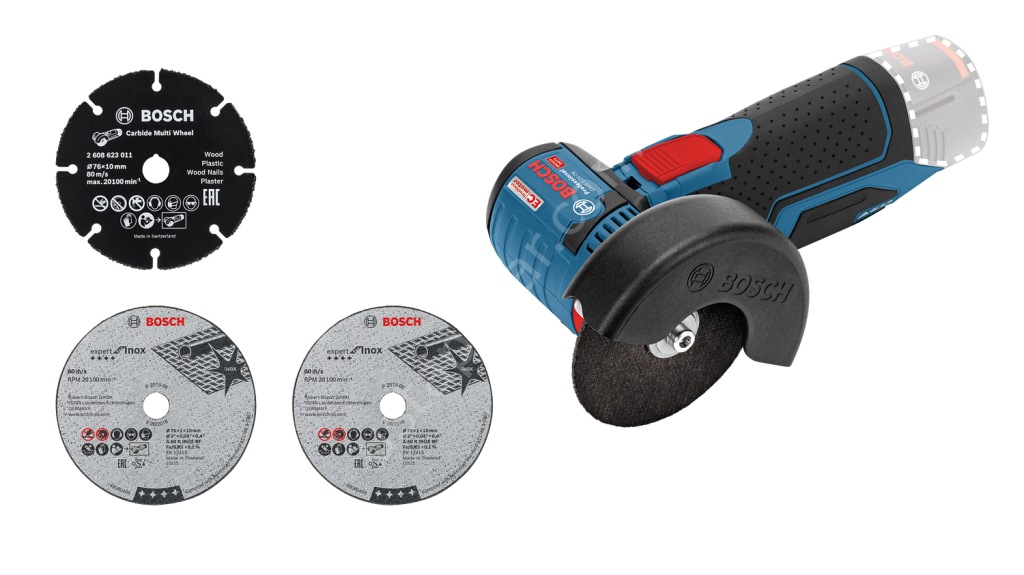 Bosch Professional GWS 12V-76 (Solo) Akülü Taşlama Makinesi (76mm) 06019F2000
