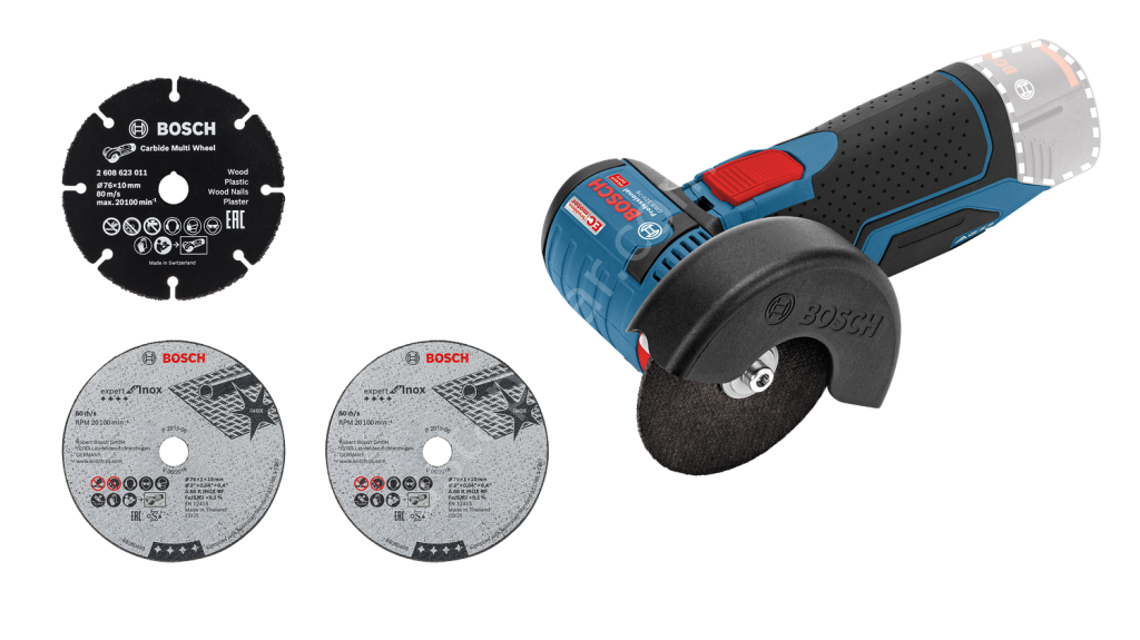Bosch Professional GWS 12V-76 (Solo) Akülü Taşlama Makinesi (76mm) 06019F2000
