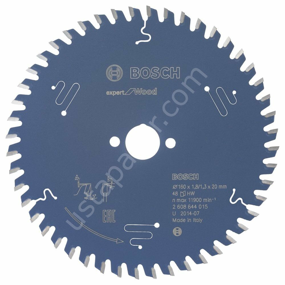 Bosch - Expert Serisi Ahşap için Daire Testere Bıçağı 160*20 mm 48 Diş 2608644015