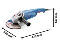 Bosch GWS 2000-230 P Büyük Taşlama Makinesi