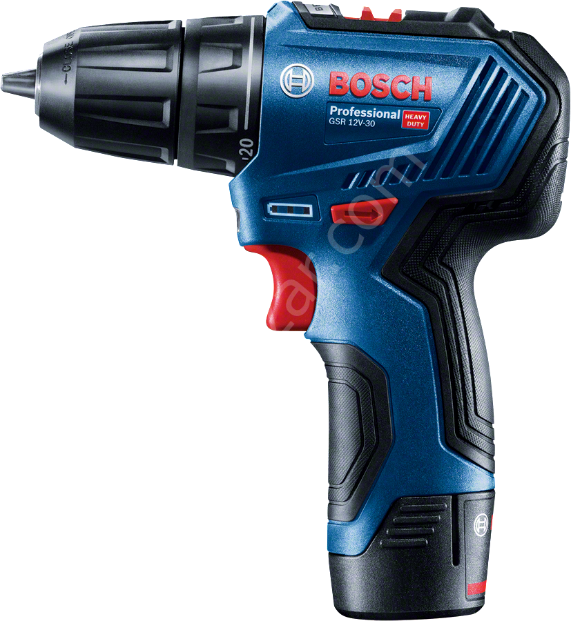 Bosch Professional GSR 12V-30 + 39Parça Vidalama Seti Akülü Delme Vidalama Makinesi 06019G9001