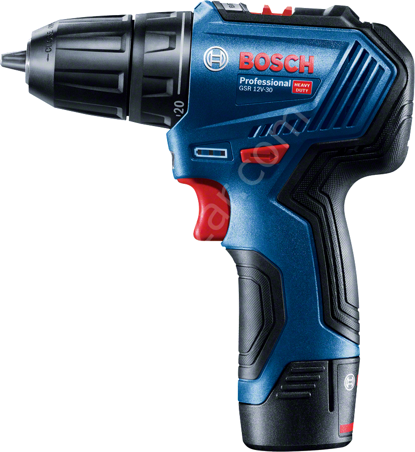 Bosch Professional GSR 12V-30 + 39Parça Vidalama Seti Akülü Delme Vidalama Makinesi 06019G9001