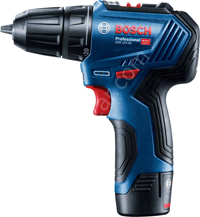 Bosch Professional GSR 12V-30 + 39Parça Vidalama Seti Akülü Delme Vidalama Makinesi 06019G9001