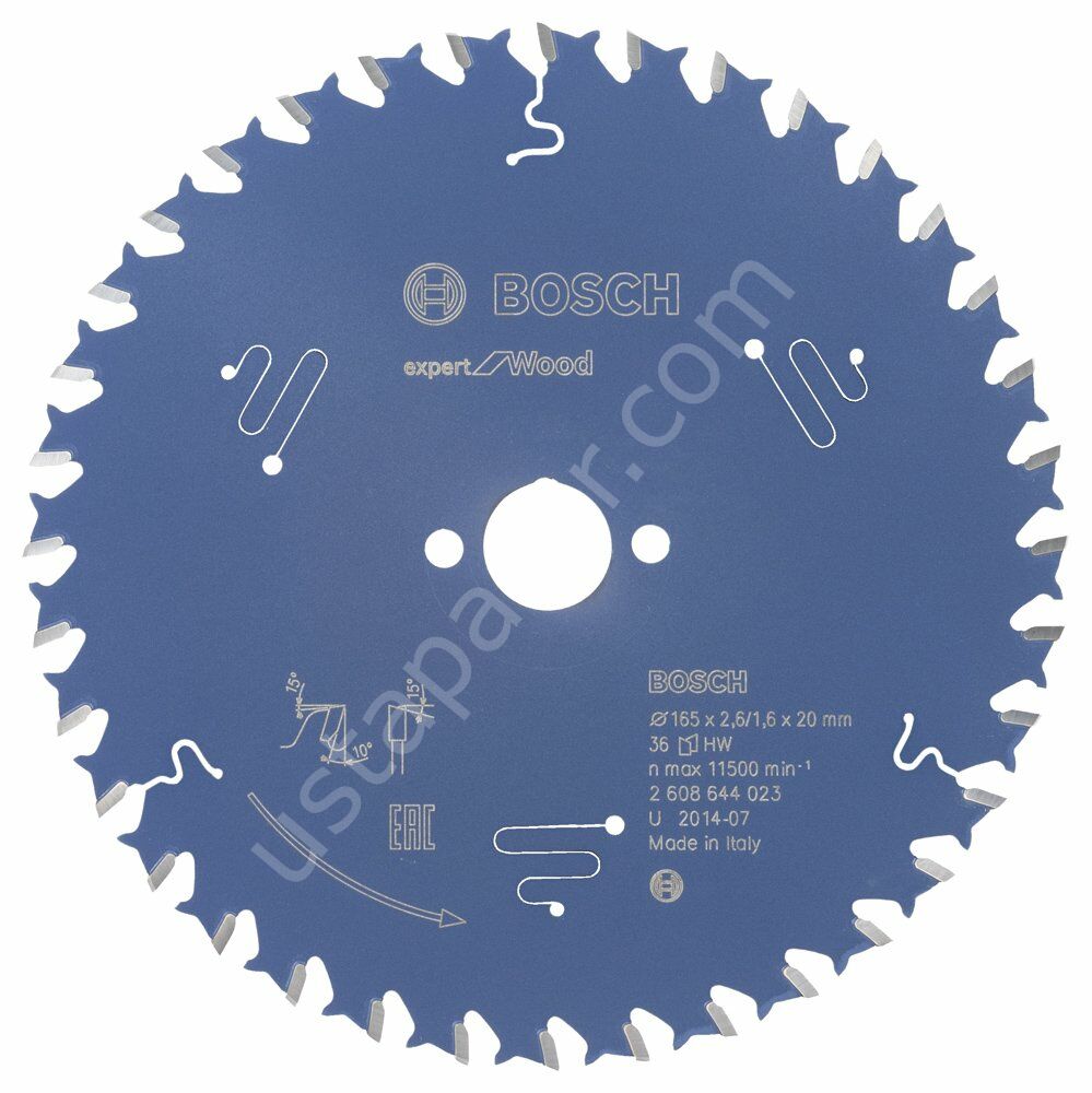 Bosch - Expert Serisi Ahşap için Daire Testere Bıçağı 165*20 mm 36 Diş 2608644023