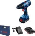 Bosch GSR 180-LI Çift Akülü 2 Ah Darbesiz Delme/Vidalalama 06019F8109