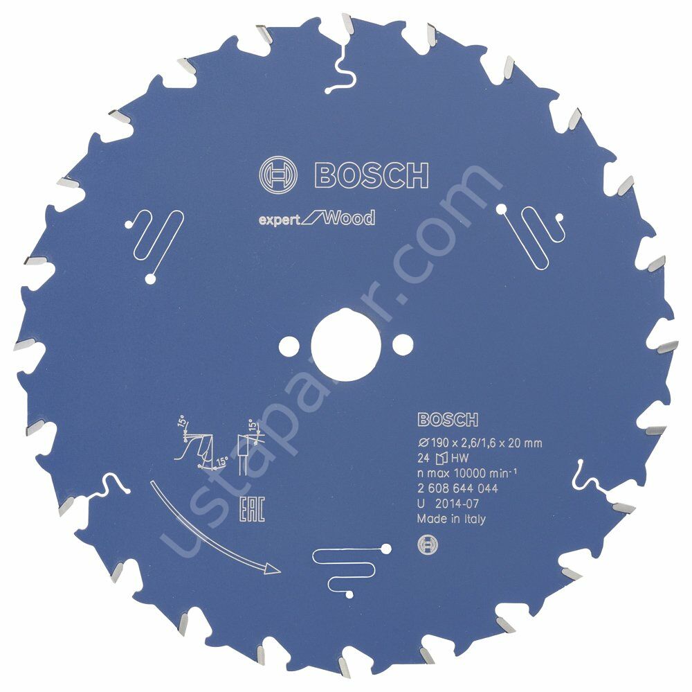 Bosch - Expert Serisi Ahşap için Daire Testere Bıçağı 190*20 mm 24 Diş 2608644044