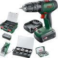 Bosch UniversalImpact 18V (2x 1,5Ah) Akülü Darbeli/Delme Vidalama Makinesi + 210 parça set + Systembox S 06039D4107