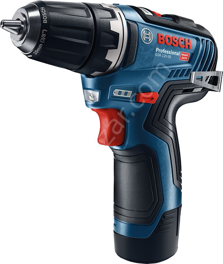 Bosch GSR 12V-35 Çift Akülü 3 Ah Vidalama Makinesi 06019H8002