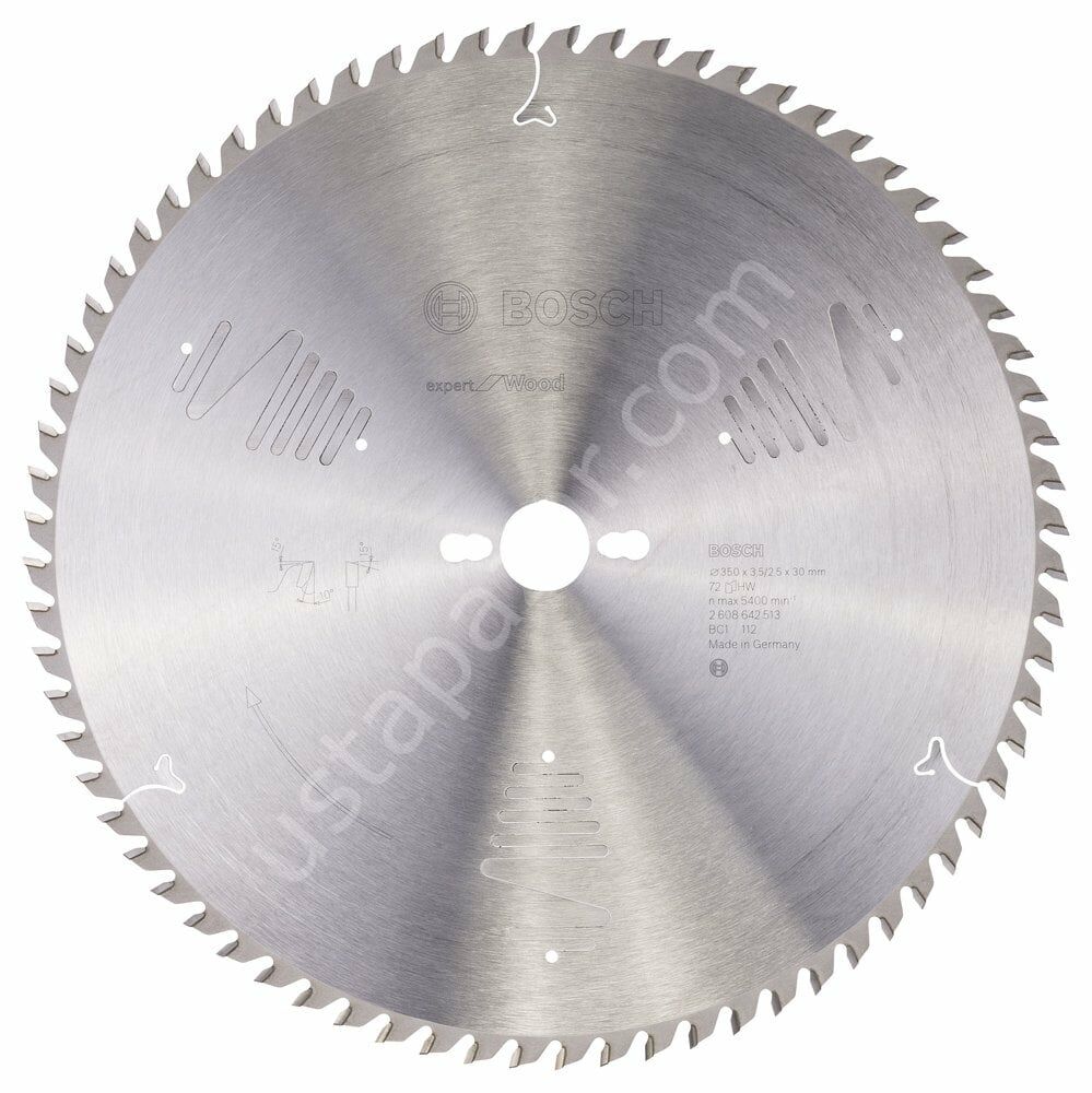 Bosch - Expert Serisi Ahşap için Daire Testere Bıçağı 350*30 mm 72 Diş 2608642513