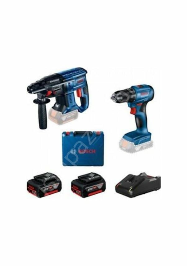 Bosch GSR 185-Li + Bosch GBH 180-LI 18V 2x4,0 AH Kırıcı Delici Seti - 0615990N20