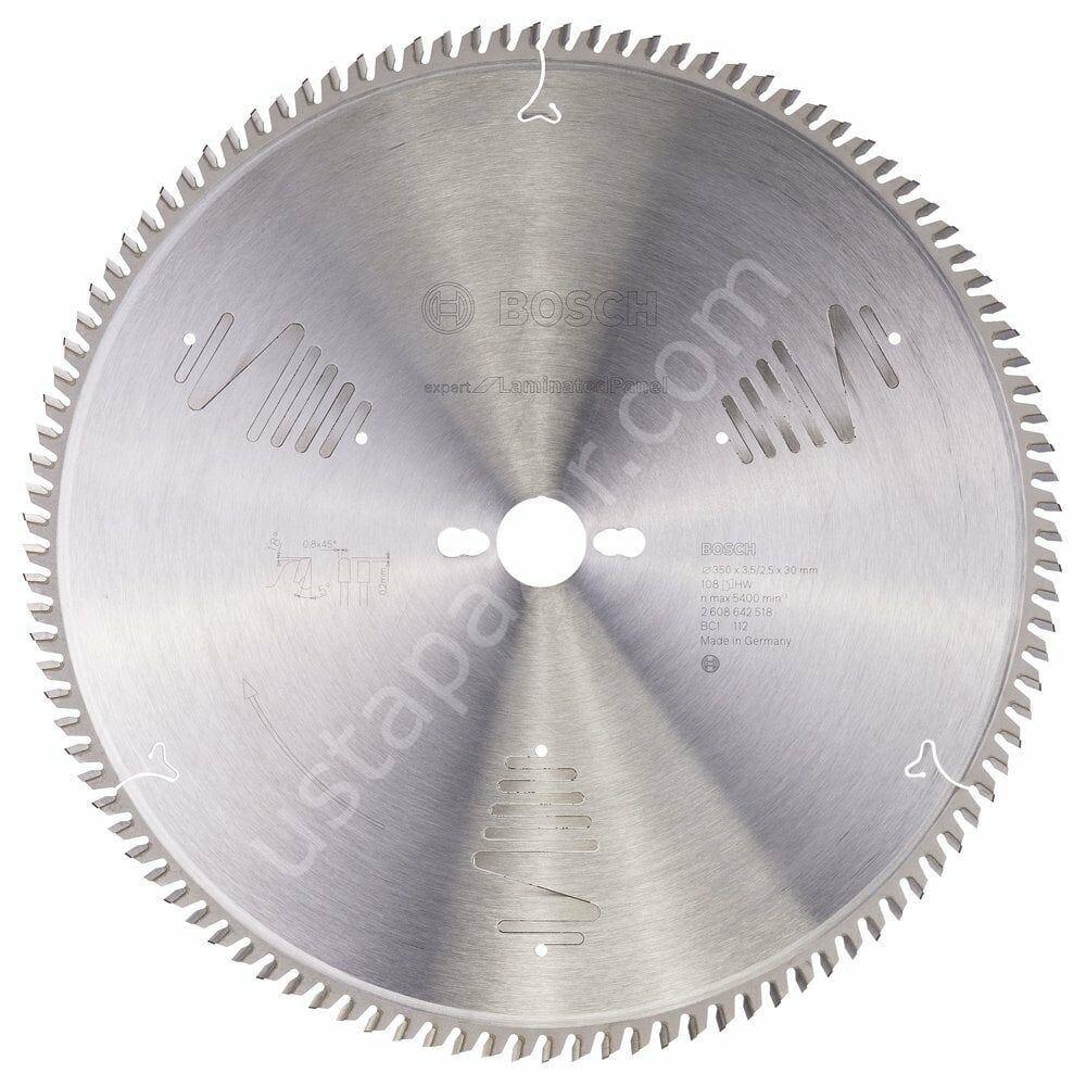 Bosch - Expert Serisi Lamine Panel için Daire Testere Bıçağı 350*30 mm 108 Diş 2608642518