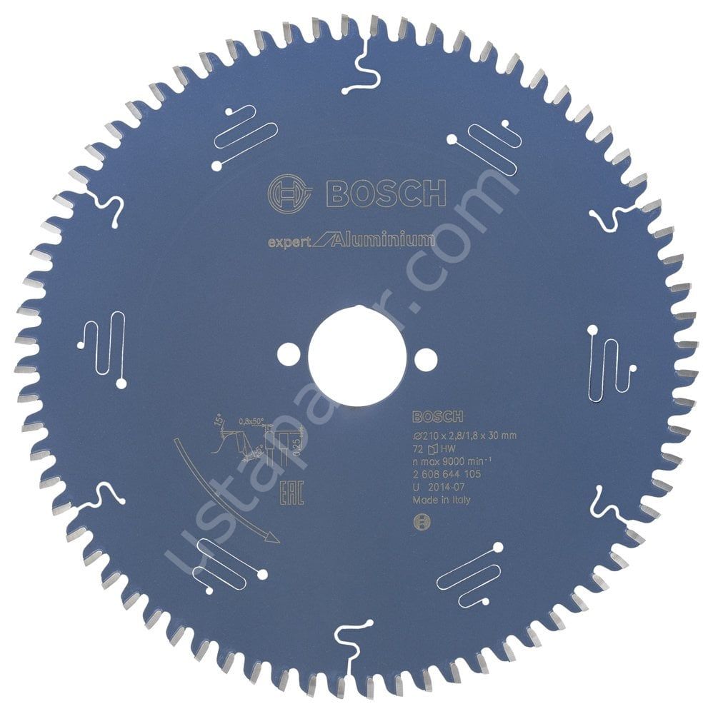 Bosch - Expert Serisi Alüminyum için Daire Testere Bıçağı 210*30 mm 72 Diş 2608644105