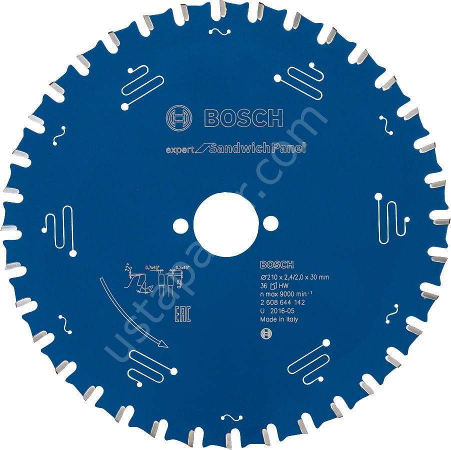 Bosch - Expert Serisi Çelik Levhalı Sandviç Panelleri için Daire Testere Bıçağı 210*30 mm 36 Diş 2608644142