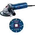 Bosch Profesyonel Gws 9-125 S Professional Avuç Taşlama Makinesi + Kesme Diski  0615990N3G