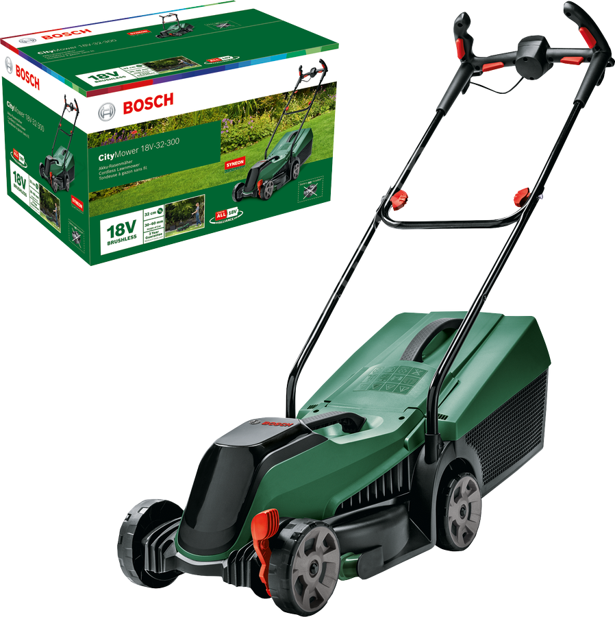 Bosch CityMower 18V-32-300 (Solo-aküsüz) Akülü Çim Biçme 06008B9A08