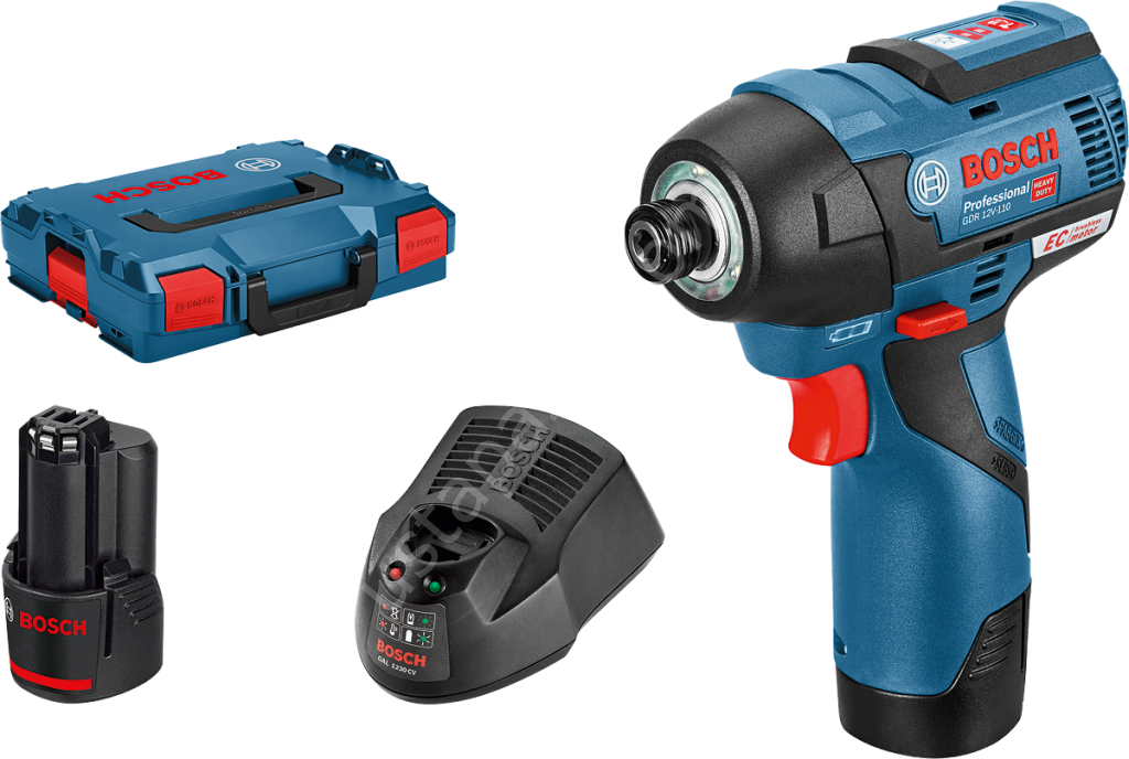 Bosch GDR 12V-110 Çift Akülü 3 Ah Darbeli Somun Sıkma Makinesi 0601900000
