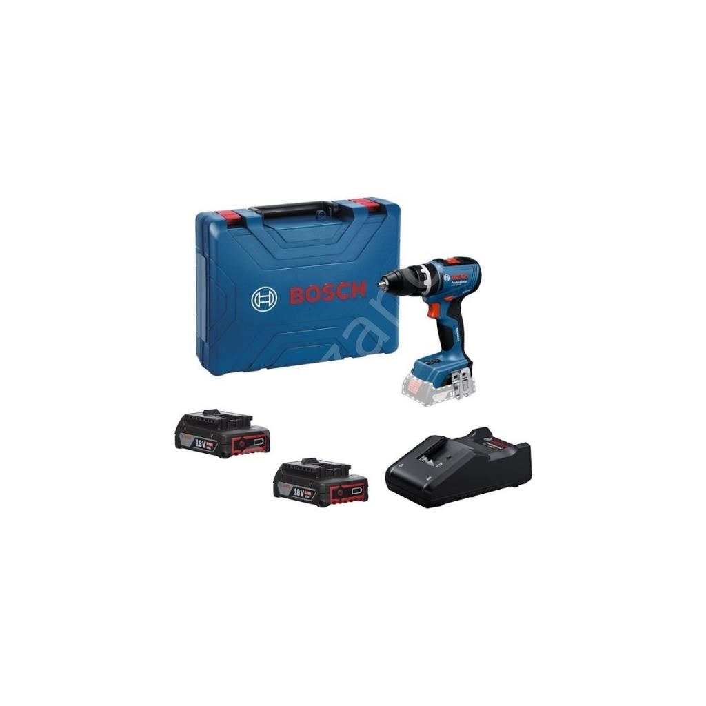 Bosch Profesyonel GSB 18V-65 2 Ah Çift Akülü Darbeli Matkap Vidalama 06019N3100