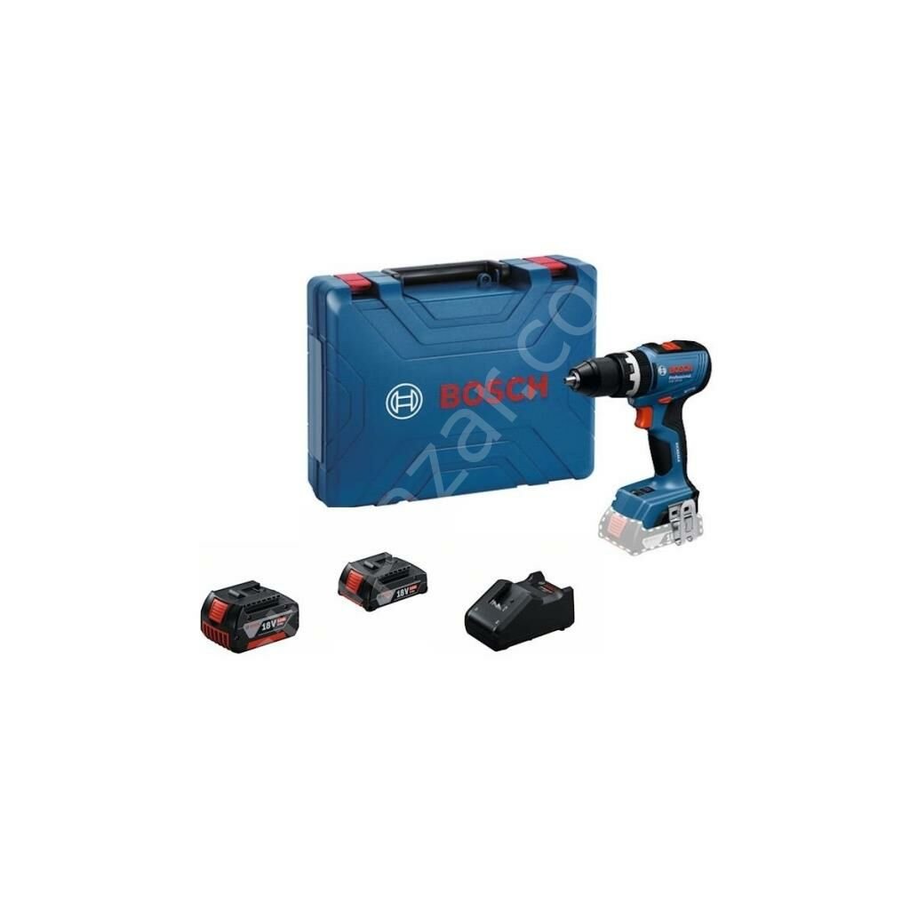 Bosch Profesyonel GSB 18V-65 1X5 Ah +1X2 Ah Çift Akülü Darbeli Matkap Vidalama