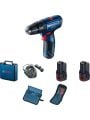 Bosch GSB 120-LI 12 V Çift Akülü Darbeli Vidalama Makinesi + 23 Parça Vidama Ucu