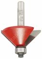 Bosch - Expert Serisi Ahşap İçin Çift Oluklu, Sert Metal Bilye Yataklı Pah Açma Frezesi 8*15,65*61 mm 2608629379