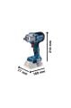 Bosch GDS 18V-450 PC Çift Akülü 4 Ah Darbeli Somun Sıkma Makinesi