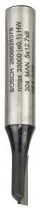 Bosch - Standard Seri Ahşap İçin Tek Oluklu, Sert Metal Düz Freze Ucu 8*5*51 mm 2608628378