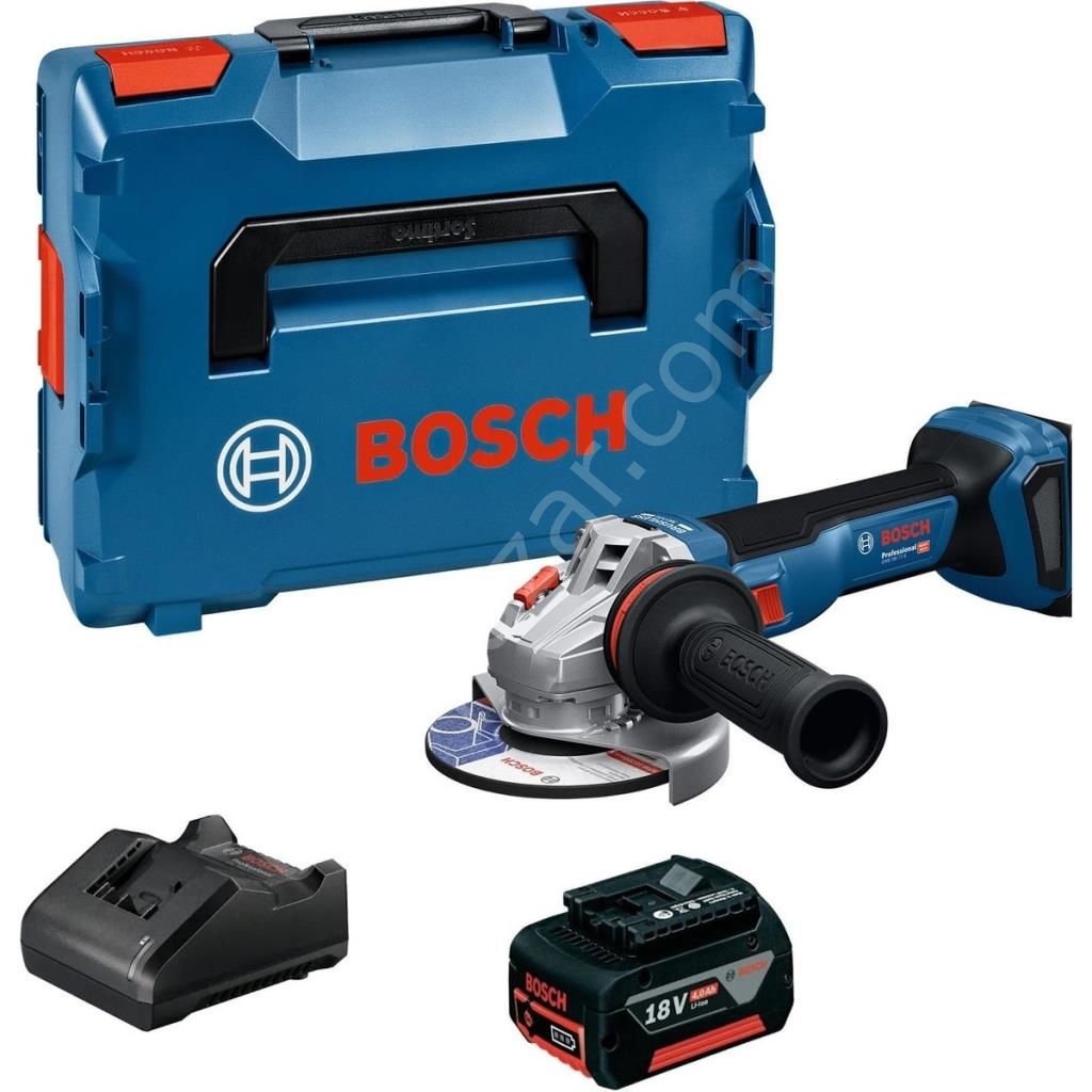Bosch Profesyonel GWS 18V-11 S Tek Akülü 4 Ah Devir Ayarlı Taşlama 06019N40001X4A