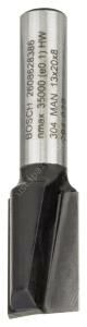 Bosch - Standard Seri Ahşap İçin Çift Oluklu, Sert Metal Düz Freze Ucu 8*13*51mm