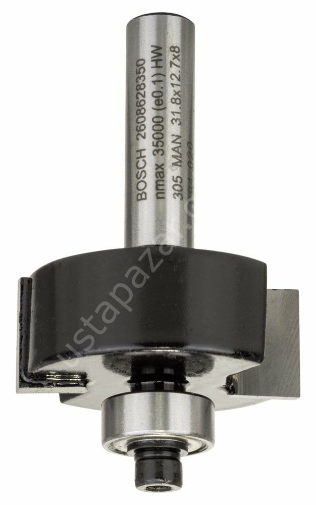 Bosch - Standard Seri Ahşap İçin Çift Oluklu, Sert Metal Bilya Yataklı Lamba Açma Frezesi 8*31,8*54 mm 2608628350