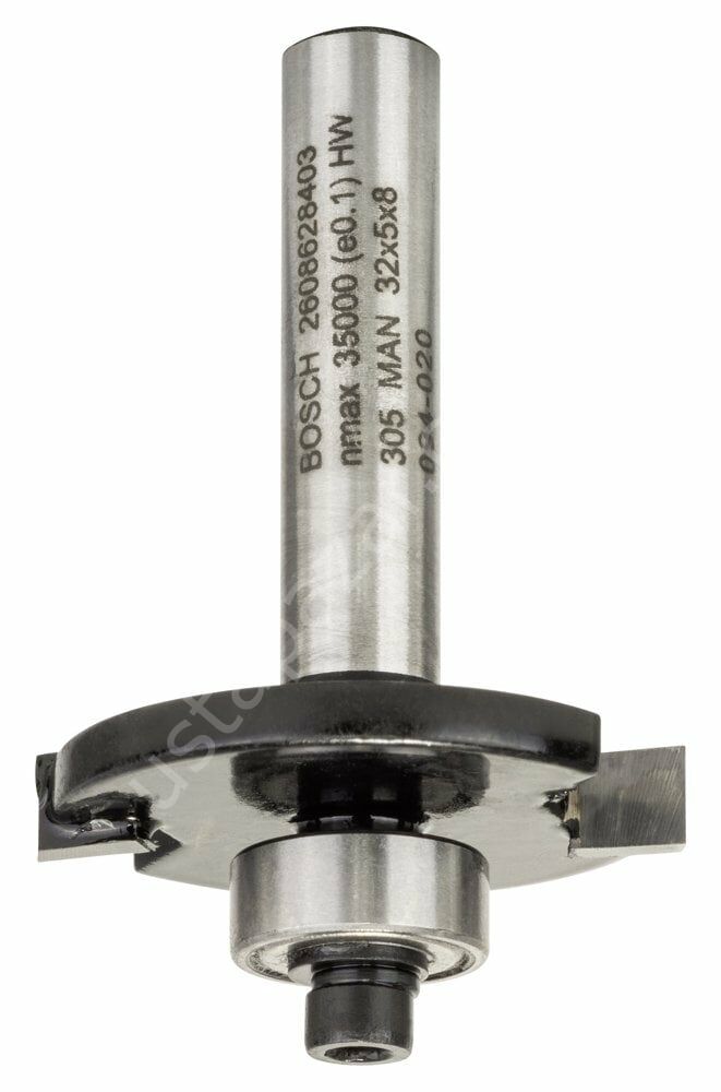 Bosch - Standard Seri Ahşap İçin Çift Oluklu, Sert Metal Bilya Yataklı Diskli Kanal Frezesi 8*32*5*51 mm 2608628403