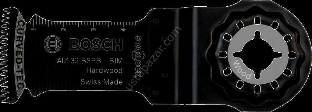 Bosch - Starlock - AIZ 32 BSPB - BIM Sert Ahşap İçin Daldırmalı Testere Bıçağı 10'lu 2608664471
