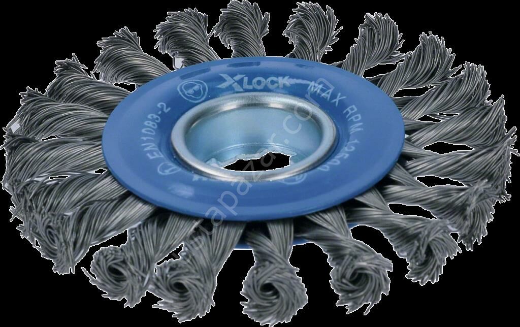 Bosch - X-LOCK - Heavy Serisi Metal İçin Burgulu Yuvarlak Fırça 115*0,5 mm 2608620731