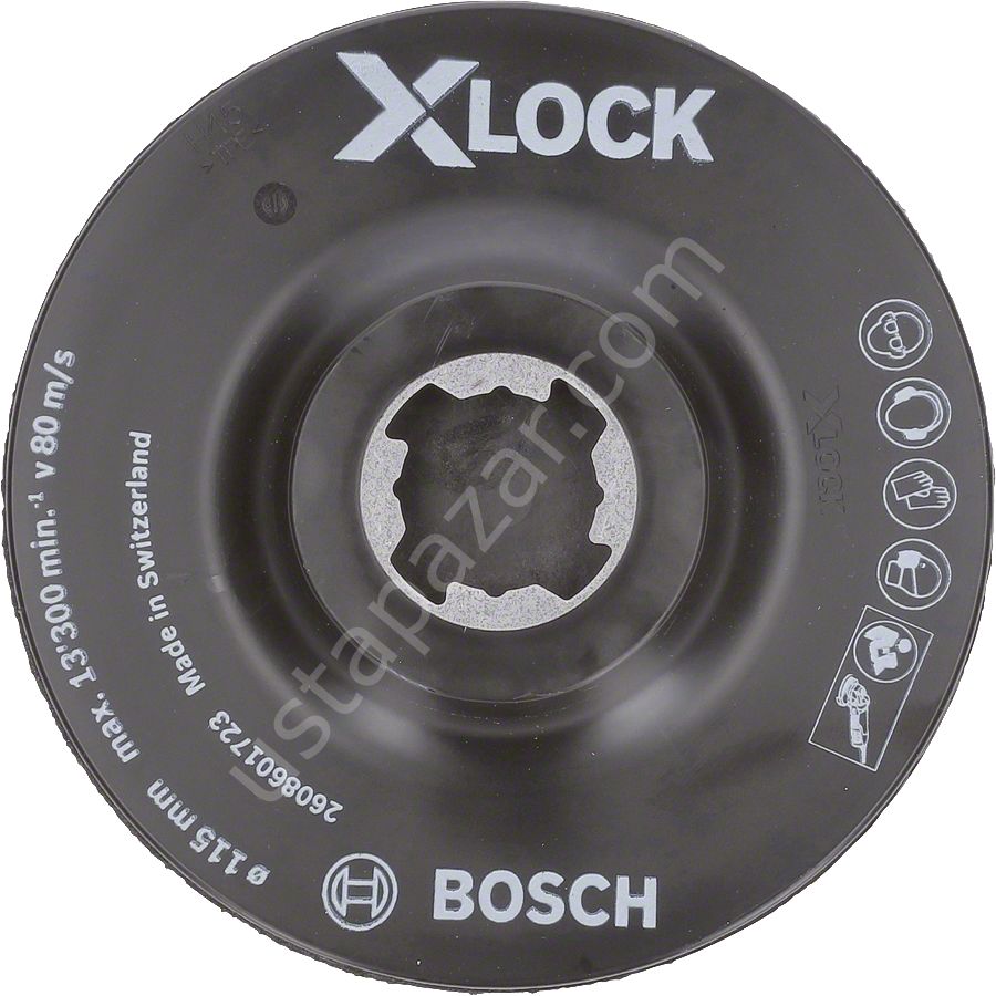 Bosch - X-LOCK - SCM Merkez Delikli Taban 115 mm