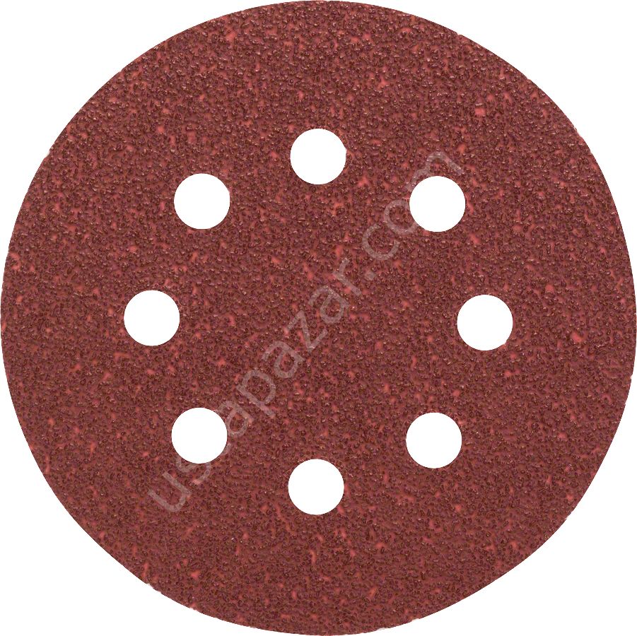 Bosch - Eksantirik Zımpara Kağıdı 5'li, 125 mm 40 Kum 8 Delik