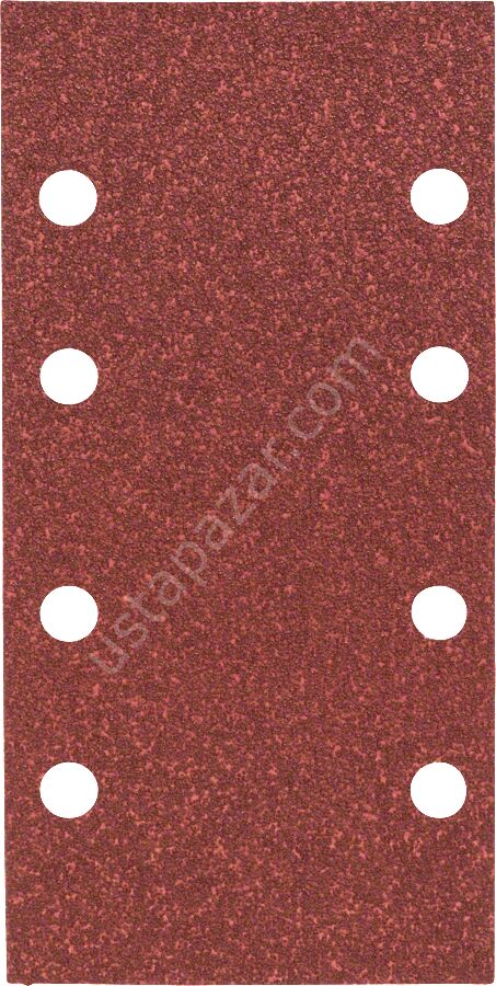Bosch - Titreşimli Zımpara Kağıdı 10'lu, 93 x 185 mm 60 Kum 8 Delik