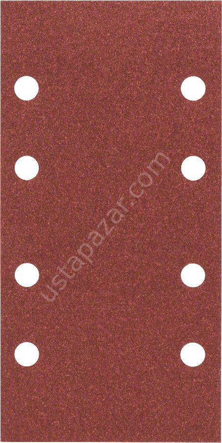 Bosch - Titreşimli Zımpara Kağıdı 10'lu, 93 x 185 mm 120 Kum 8 Delik