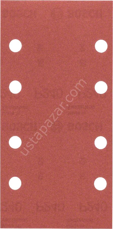 Bosch - Titreşimli Zımpara Kağıdı 10'lu, 93 x 185 mm 240 Kum 8 Delik