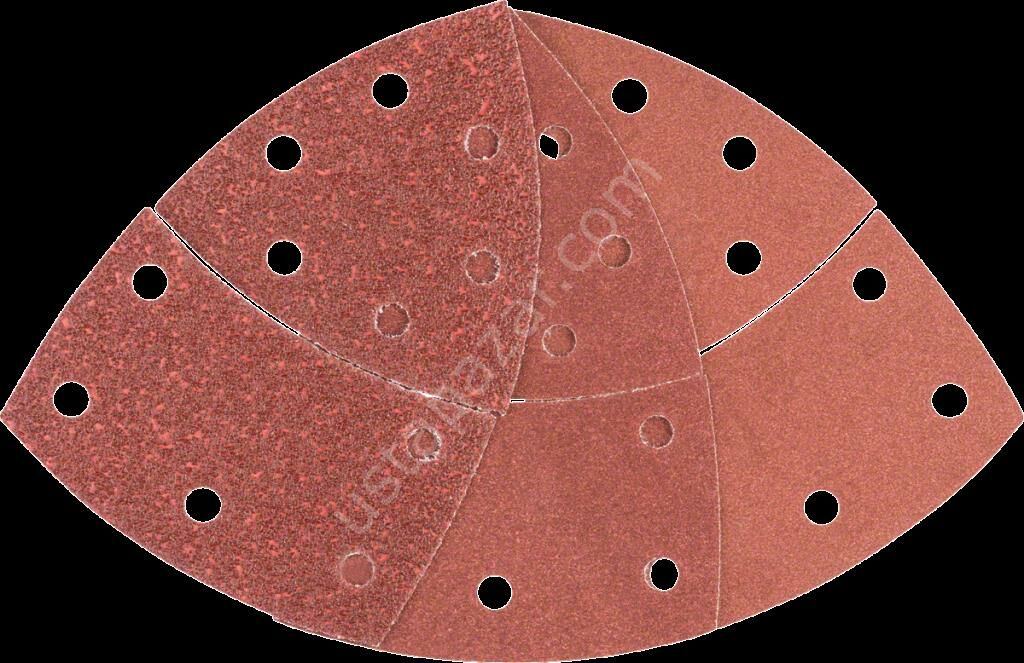 Bosch - Multi Zımpara Kağıdı 10'lu Set, 102 x 62/93 mm 40/120/180 Kum 11 Delik