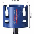 Bosch 76 mm Yapı Malzemeleri Için Panç 2608900473
