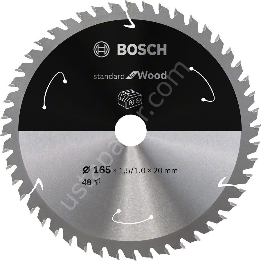 Bosch - Standard for Serisi Ahşap için Akülü Daire Testere Bıçağı 165*20 mm 48 Diş 2608837687