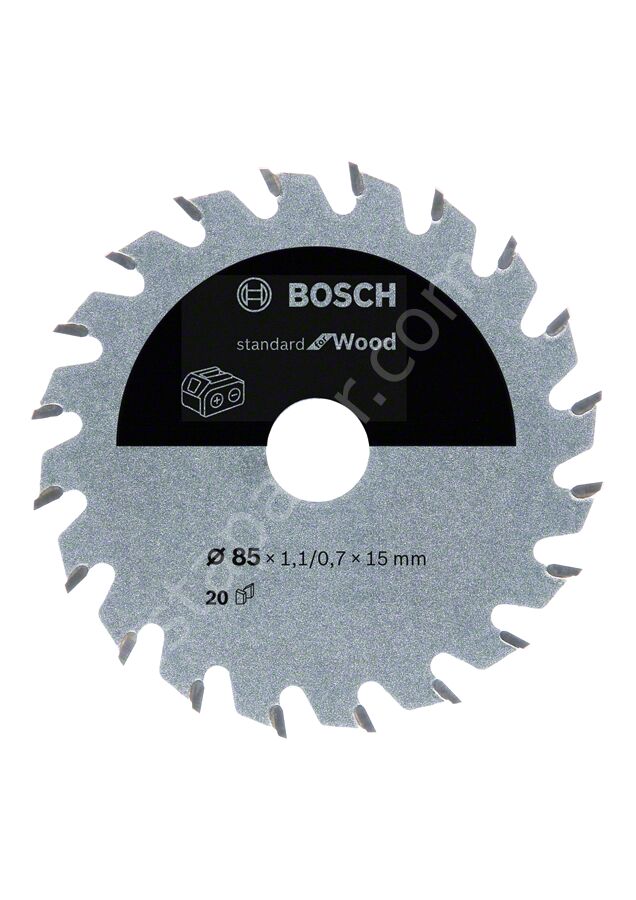 Bosch - Standard for Serisi Ahşap için Akülü Daire Testere Bıçağı 85*15 mm 20 Diş