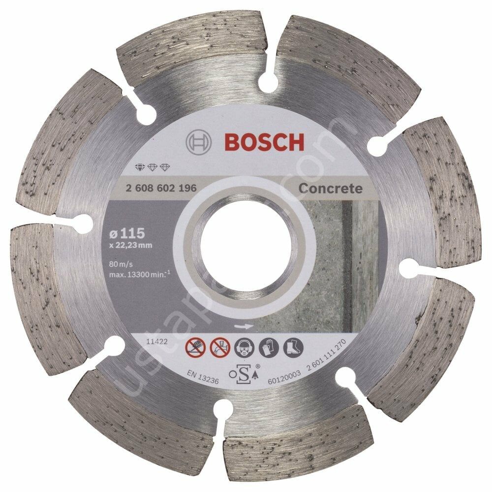 Bosch - Standard Seri Beton İçin Elmas Kesme Diski 115 mm 2608602196