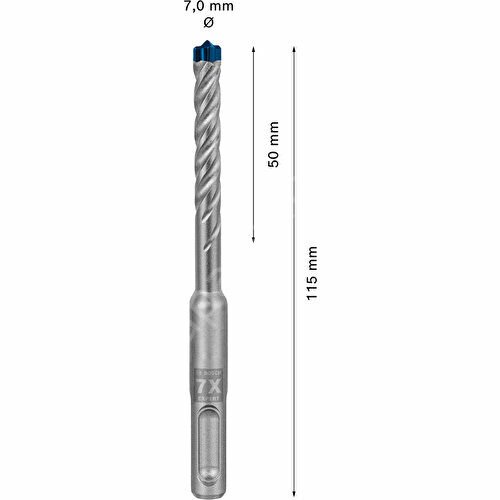 Bosch Expert Sds Plus-7x Kırıcı Delici Delme Ucu 7 x 50 x 115 mm