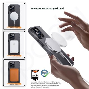 iPhone 14 Pro Max Spada Armor Magsafe Black Kapak